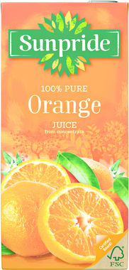 Sunpride Orange Juice , tetra 1 lt x 12
