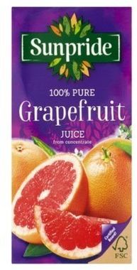 Sunpride Grapefruit Juice , tetra 1 lt x 12