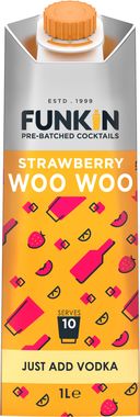 Funkin Strawberry Woo Woo Cocktail Mixer 1lt