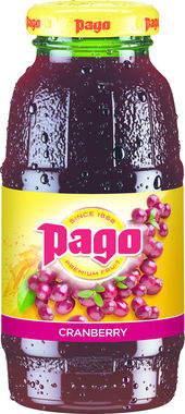 Pago Cranberry Juice, NRB 200ml x 12