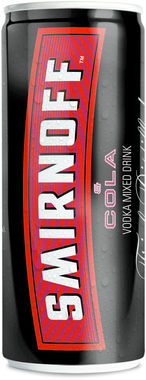 RTD Premium - Smirnoff Red Label Vodka and Cola 250 ml x