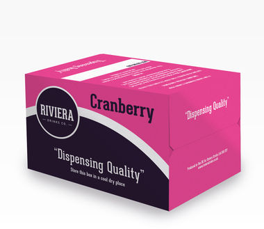 Riviera Premium Cranberry Draught, post-mix 10 lt x 1