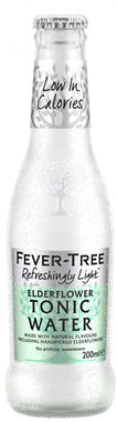 Fever Tree Refreshingly Light Elderflower Tonic Water, NRB 200 ml x 24