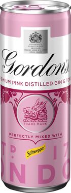 Gordons Pink Gin & Schweppes Tonic, Can 250 ml x 12