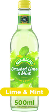 Robinsons Crushed Lime and Mint, Cordial 500 ml x 8