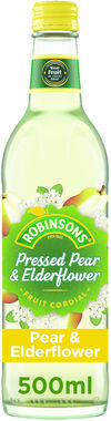 Robinsons Pressed Pear and Elderflower Cordial 500 ml x 8