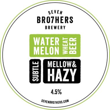 Seven Bro7hers Watermelon Wheat Beer, Keg 30 lt x 1