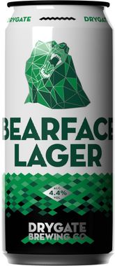 Drygate Bearface Lager, Can 440 ml x 12