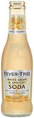 Fever Tree White Grape & Apricot Soda, NRB 200 ml x 24