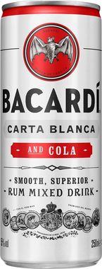 Bacardi & Cola Cans Bacola 250 ml x 12