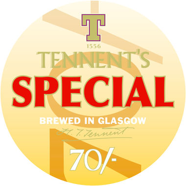 Tennent's Special 70/-, keg 11 gal x 1