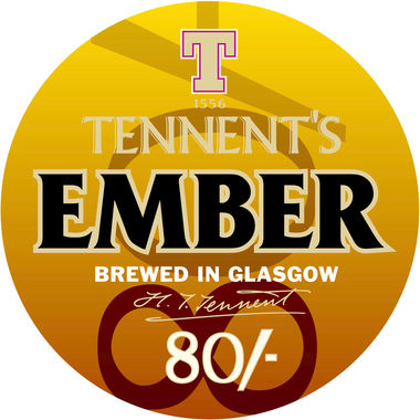 Tennent's 80/- Ember, keg 11 gal x 1