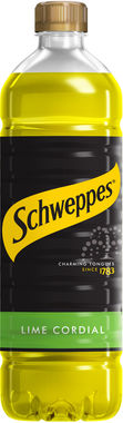 Schweppes Lime Cordial, PET 1 lt x 12