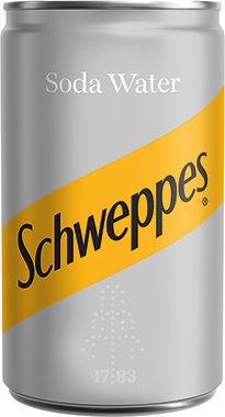Schweppes Soda Water, Travel Pack can 150 ml x 24