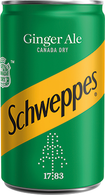 Schweppes Canada Dry Ginger Ale Travel Pack, Can 150 ml x 24
