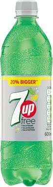 7 Up Free, PET 600 ml x 24