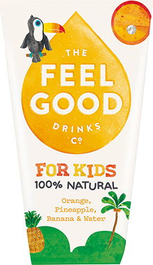 Feel Good Kids Orange, Pineapple & Banana 180 ml x 20