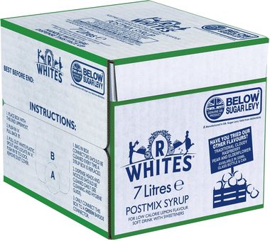 R Whites Lemonade, post-mix 7 lt x 1