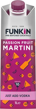 Funkin Passion Fruit Martini Cocktail Mixer 1 lt x 6