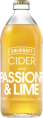 Smirnoff Cider Passionfruit and Lime 500 ml x 8
