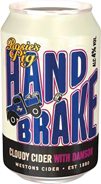 Westons Rosie's Pig Handbrake Cloudy Cider with Damson 330 ml x 12