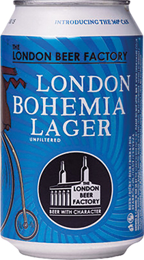 London Beer Factory Bohemia Lager, Can 330 ml x 24