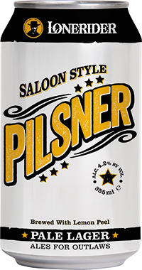 Lonerider Saloon Style Pilsner 355 ml x 24