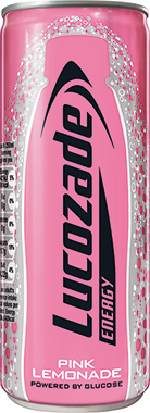 Lucozade Energy Pink Lemonade Can 250 ml x 24