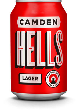 Camden Town Hells lager, Can 330 ml x 24