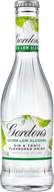 Gordons Ultra low alcohol with a hint of lime 250 ml x 12