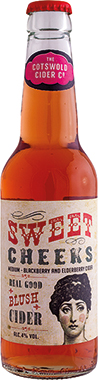 The Cotswold Cider Co. SweetCheeks, Elderberry and Blackberry Cider 330 ml x 24