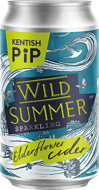Kentish Pip Wild Summer Elderflower Cider, Can 330 ml x 24