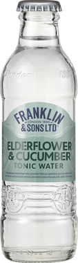 Franklin & Sons Elderflower Tonic Water With Cucumber 200 ml x 24