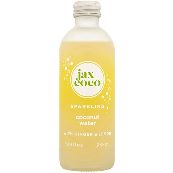 Jax Coco Sparkling Coconut Water with Lemon, NRB 238ml x 12