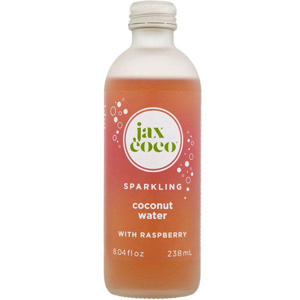 Jax Coco Sparkling Coconut Water with Raspberry, NRB 238ml x 12