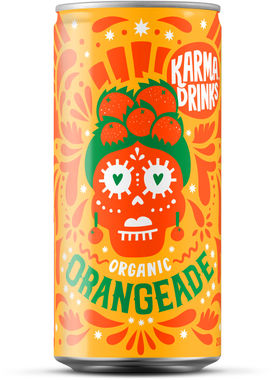 Karma Summer Organic Orangeade, Can 250 ml x 24