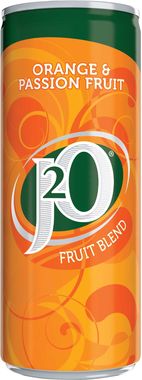 J2O Orange & Passion Fruit, Can 250 ml x 12