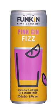 Funkin Pink Gin Fizz Nitro Cocktail Can 200ml