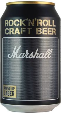 Marshall Amped Up Lager, Can 330 ml x 24