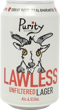 Purity Brewing Lawless Lager, Can 330 ml x 24