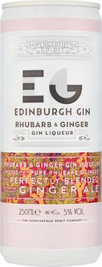 Edinburgh Rhubarb & Ginger RTD, Can 250 ml x 12