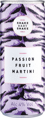 Shake Baby Shake Passion Fruit Martini, Can 250 ml x 12 (1)