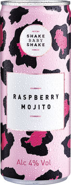Shake Baby Shake Raspberry Mojito, Can 250 ml x 12 (1)