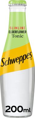 Schweppes Slimline Elderflower Tonic, NRB 200 ml x 24
