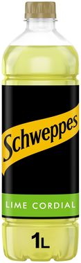 SCHWEPP LIME CORDIAL PET 1Lx12
