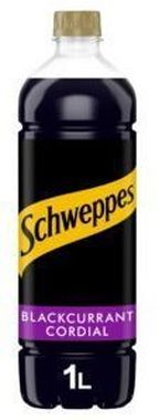 Schweppes Blackcurrant Cordial, PET 1 lt x 12 (2)