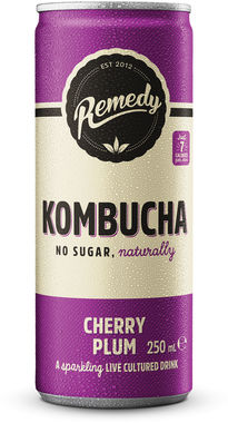 Remedy Kombucha Cherry Plum 250 ml x 12