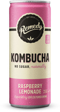 Remedy Kombucha Rasberry Lemonade