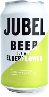 Jubel Beer cut with Elderflower, Can 330 ml x 12
