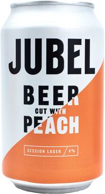 Jubel Beer cut with Peach, Can 330 ml x 12